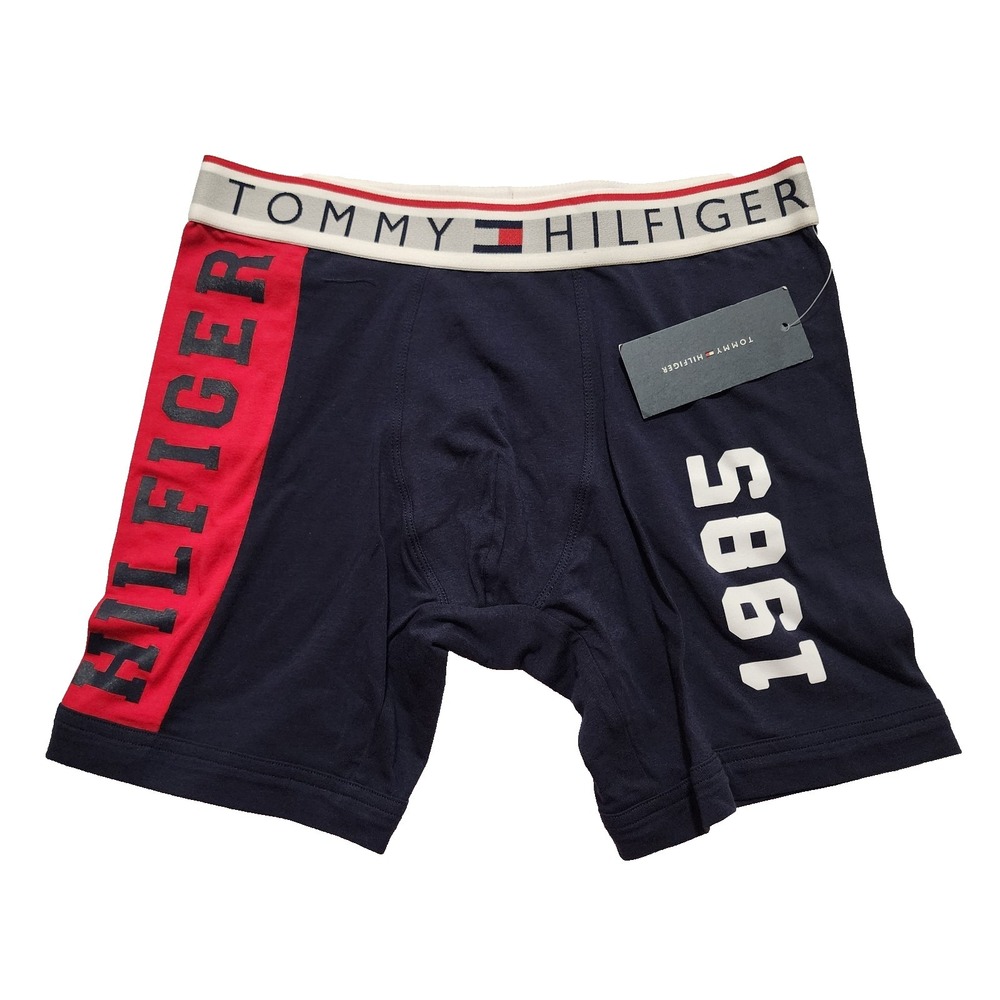 Tommy Hilfiger Single Boxer Tagless 1995‎ Cotton Navy Size Small